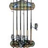 Ancient Map 6 Rod Wall Rack
