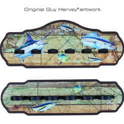 Ancient Map 6 Rod Wall Rack