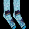 Baitwall Sails Blue Socks
