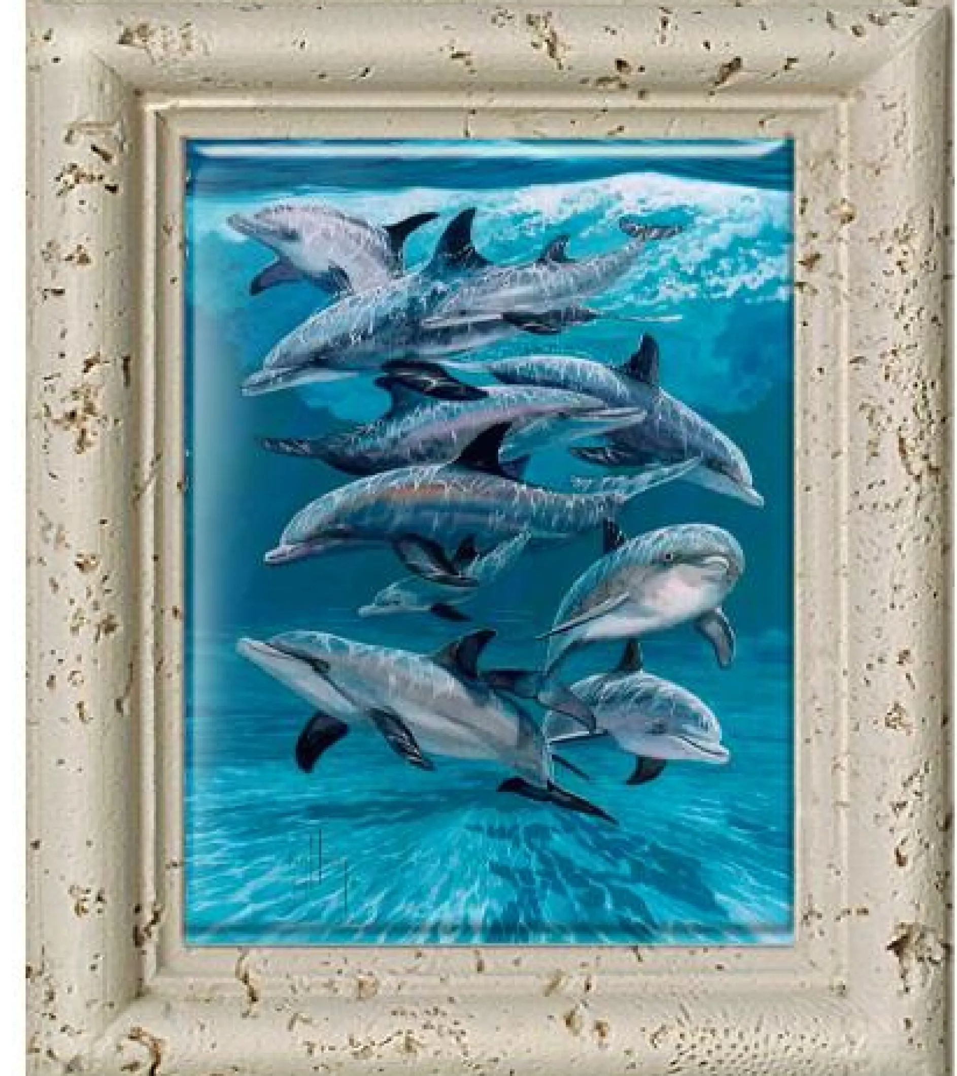 "Bottlenose Dolphins" Tile Art