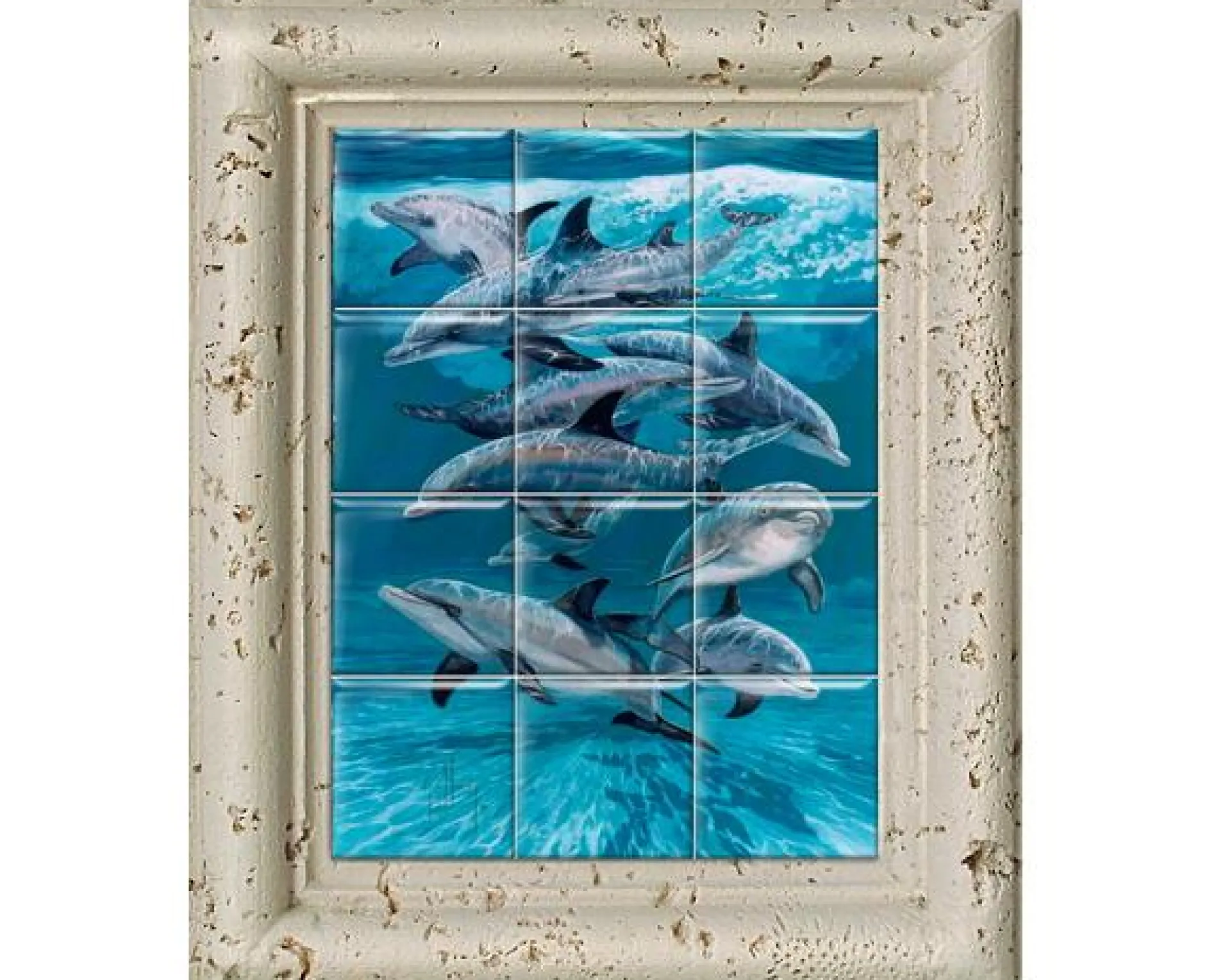 "Bottlenose Dolphins" Tile Art