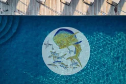Bull Dolphin Medallion Mosaic - Small