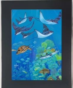 "Eagle Ray Pass" Tile Art