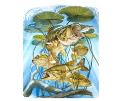 Fortitude Five Largemouth Under Lilypads Phone Case