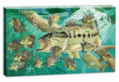 "Goin' Fishin' " Small Canvas Art