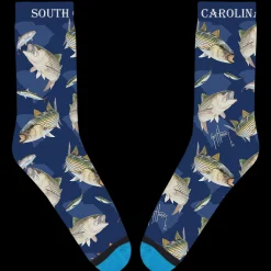 Guy Harvey South Carolina Striped Bass Socks
