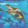 Hawksbill Caravan Mosaic Mural - Large