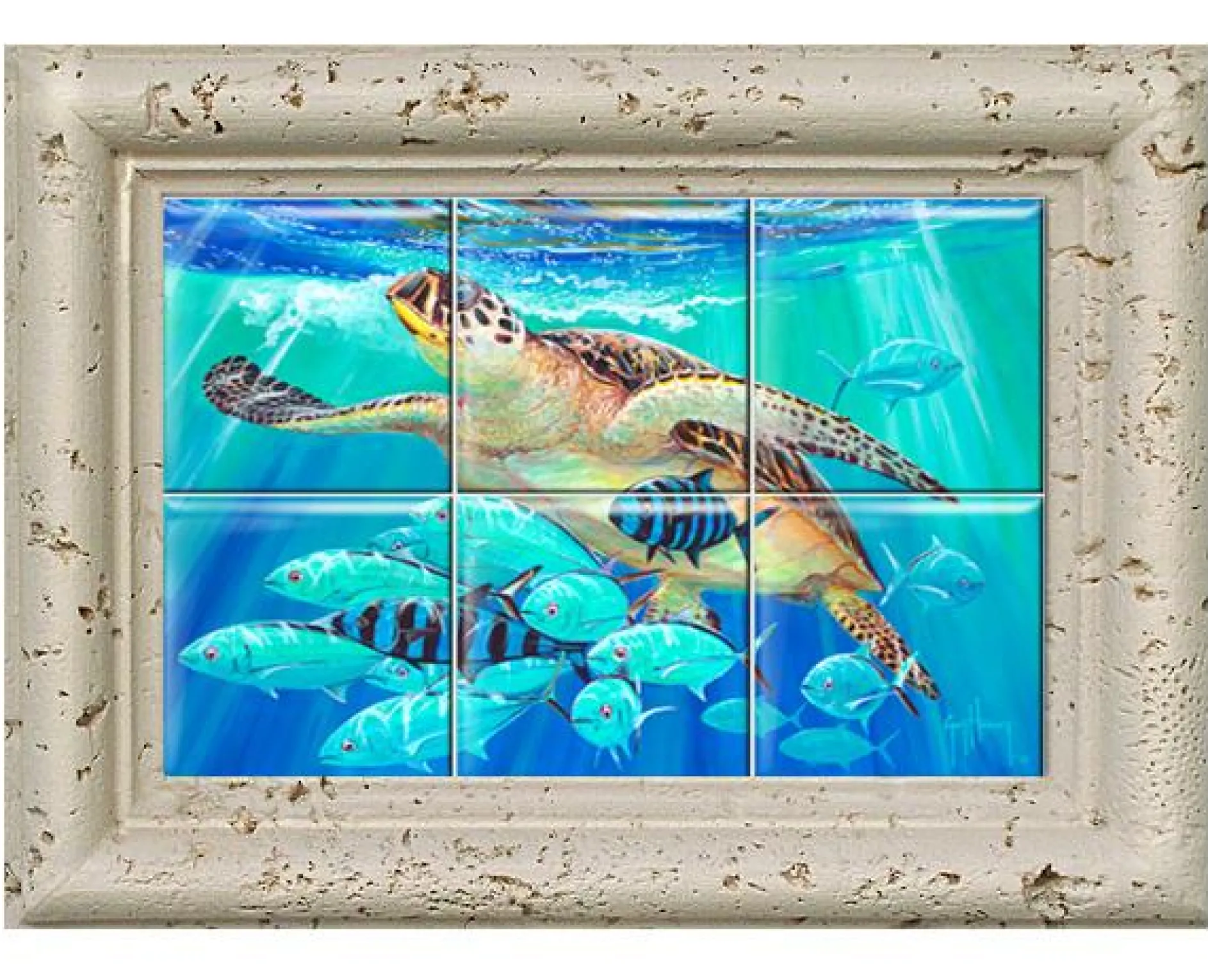"Hawksbill Caravan" Tile Art