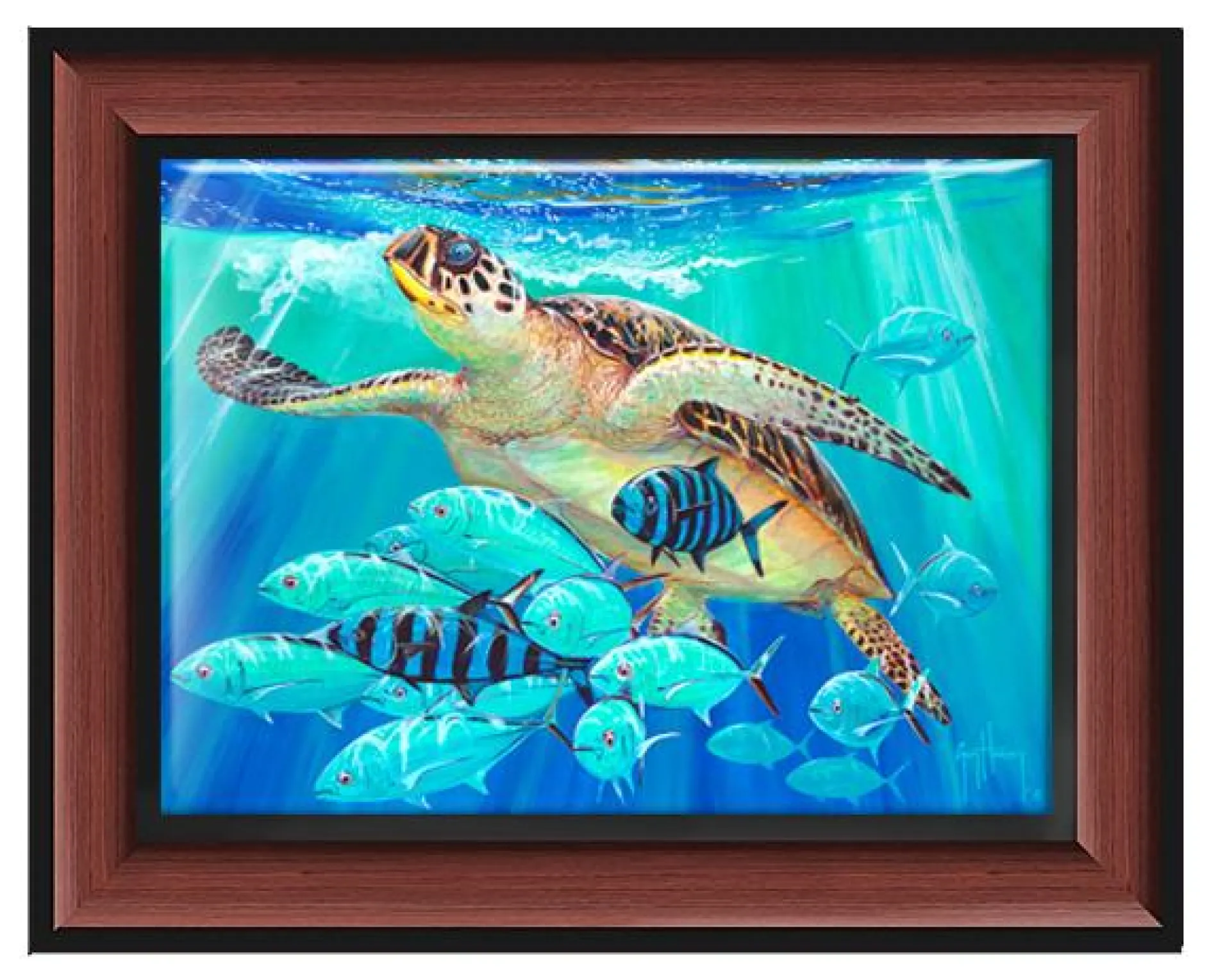 "Hawksbill Caravan" Tile Art
