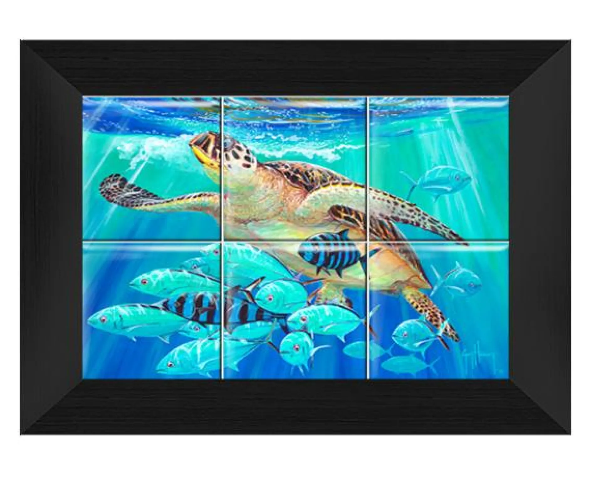 "Hawksbill Caravan" Tile Art