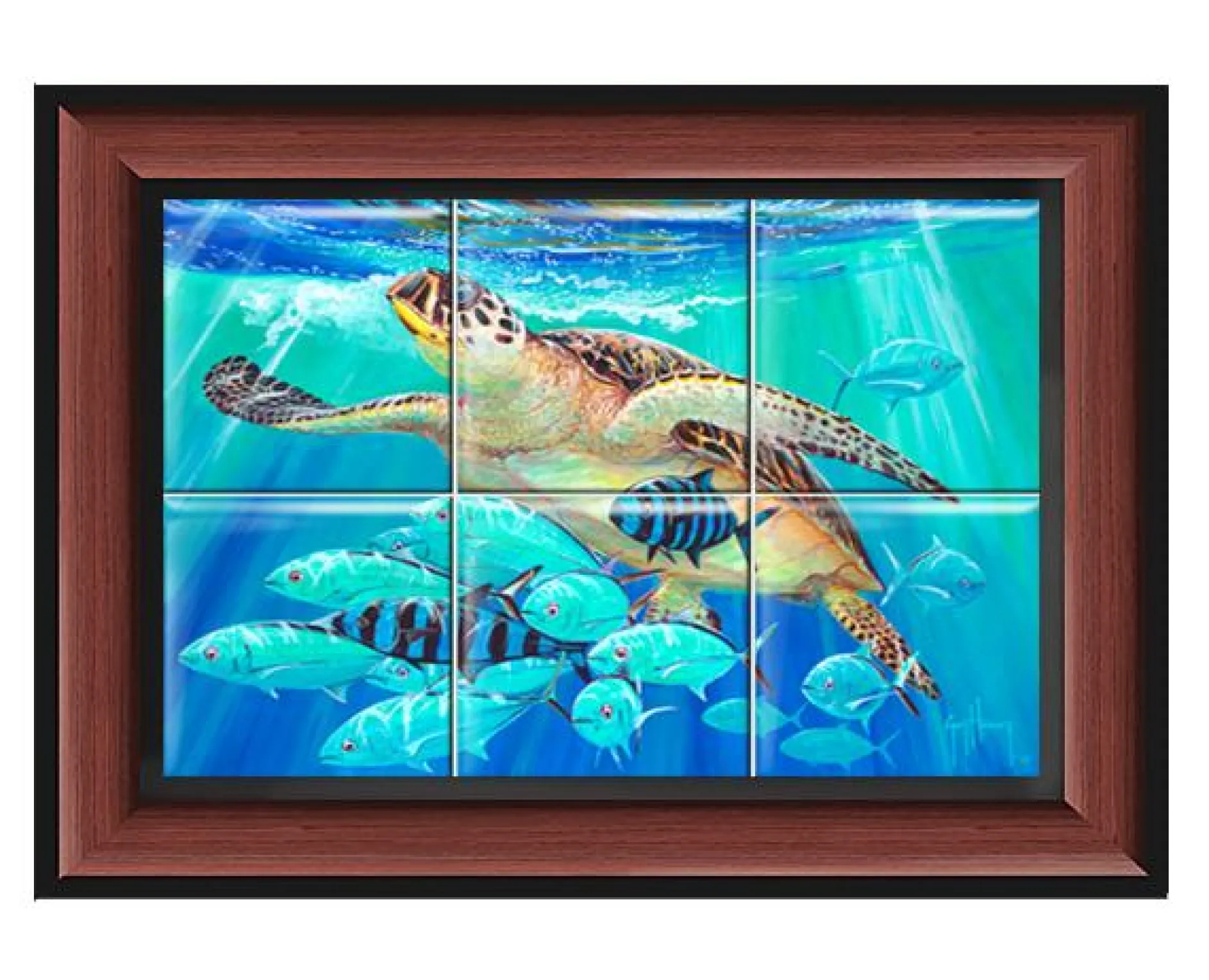 "Hawksbill Caravan" Tile Art