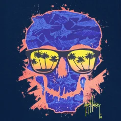 Kids Beach Skull Short Sleeve T-Shirt