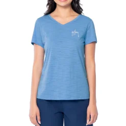 Ladies Anchored Relaxed V-Neck Top
