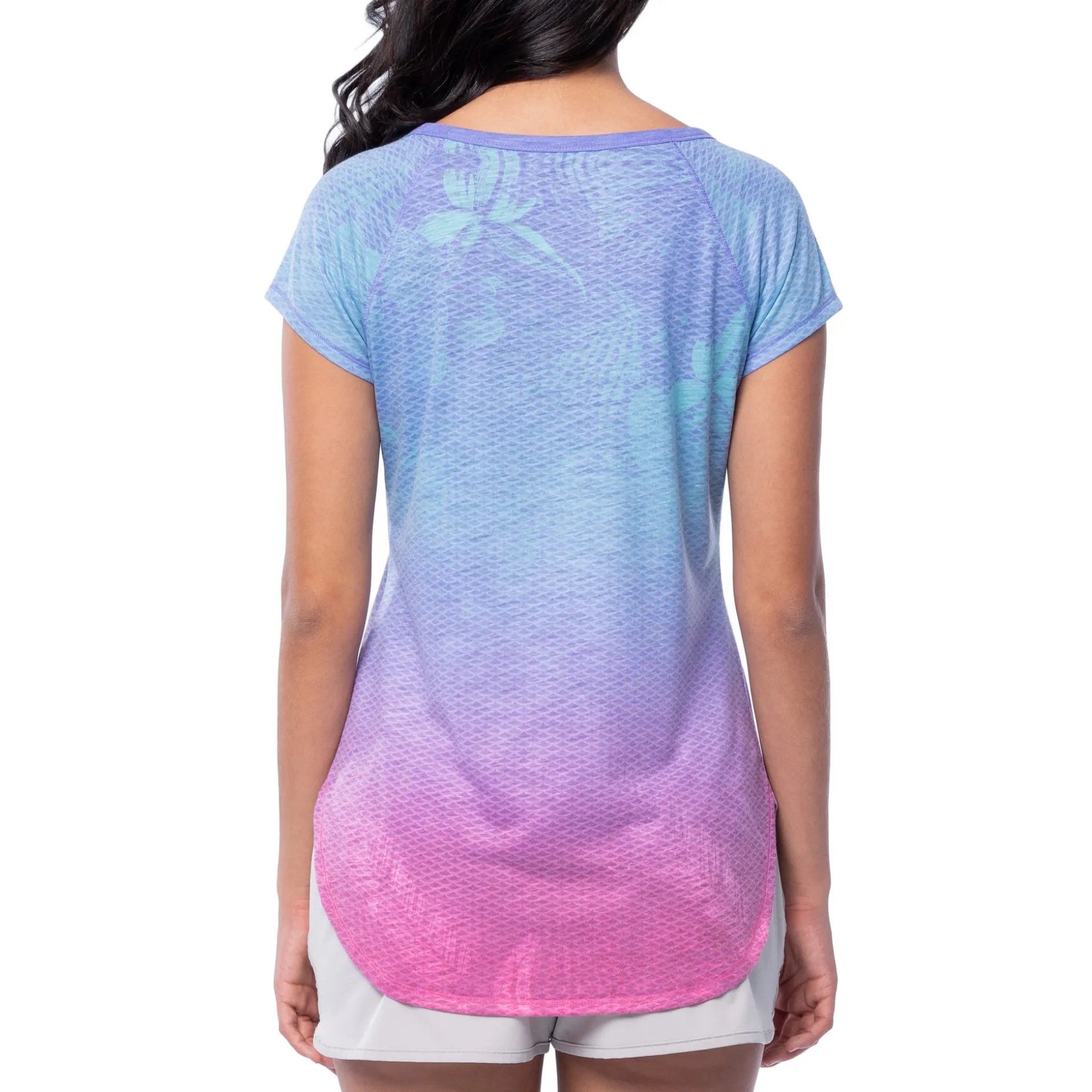 Ladies Dusk Short Sleeve Poly/Rayon Slub Top