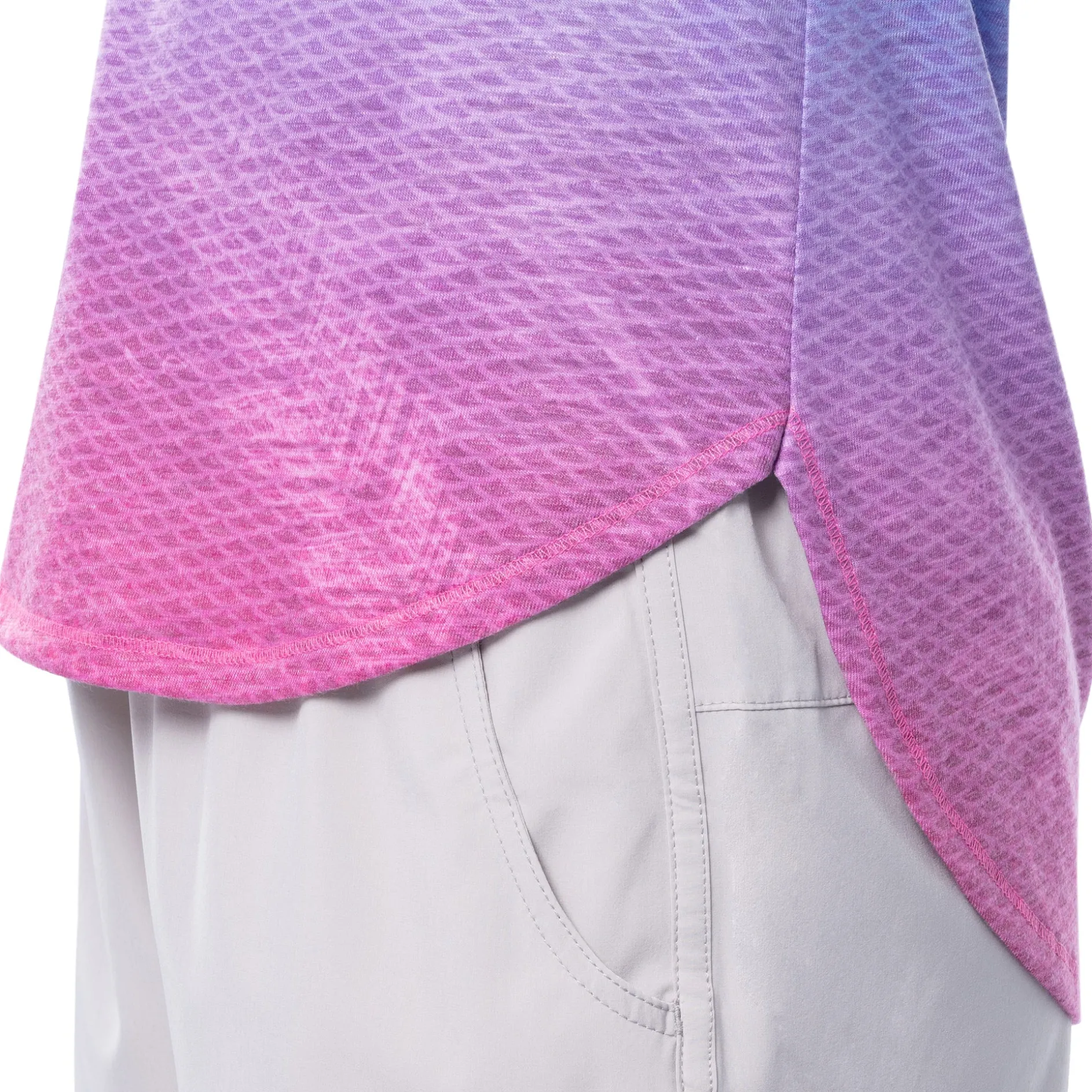 Ladies Dusk Short Sleeve Poly/Rayon Slub Top