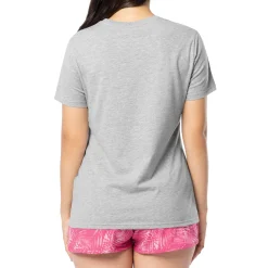 Ladies Grey Horizon Short Sleeve Crew Neck T-Shirt