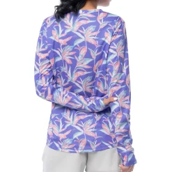 Ladies Indigo Long Sleeve Sun Protection Top