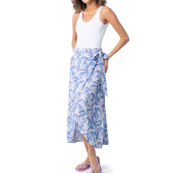 Ladies Indigo Wrap Skirt