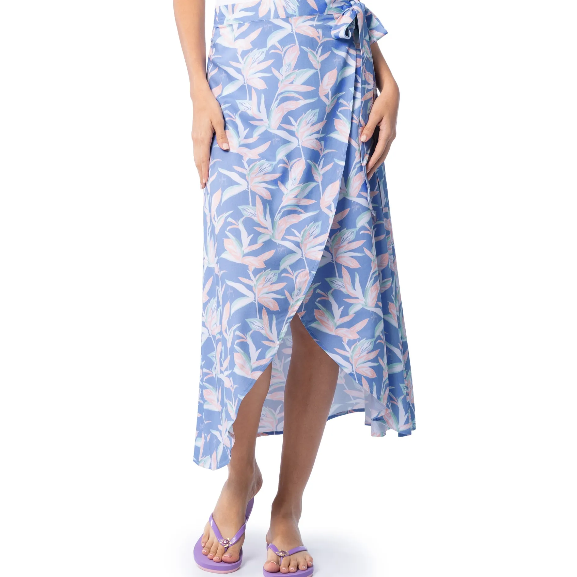 Ladies Indigo Wrap Skirt