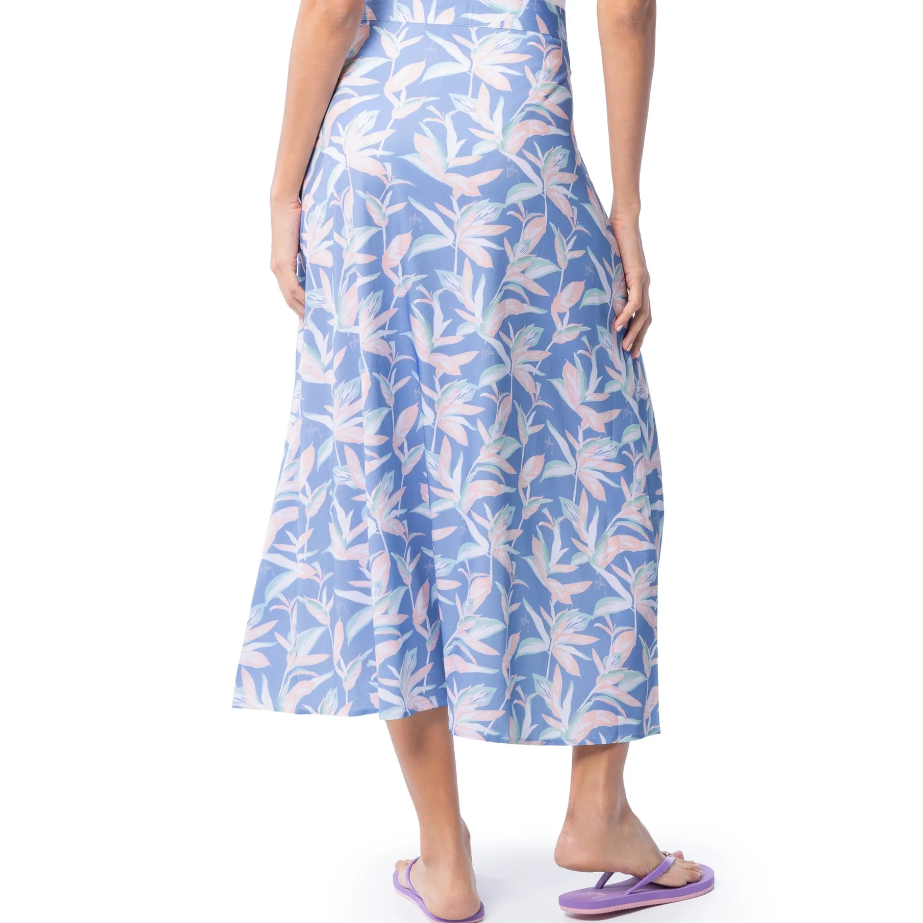 Ladies Indigo Wrap Skirt
