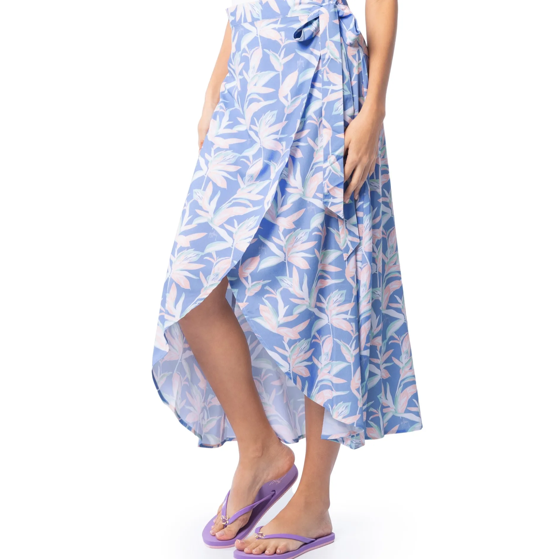 Ladies Indigo Wrap Skirt