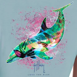 Ladies LTB Dolphin Short Sleeve V-Neck T-Shirt