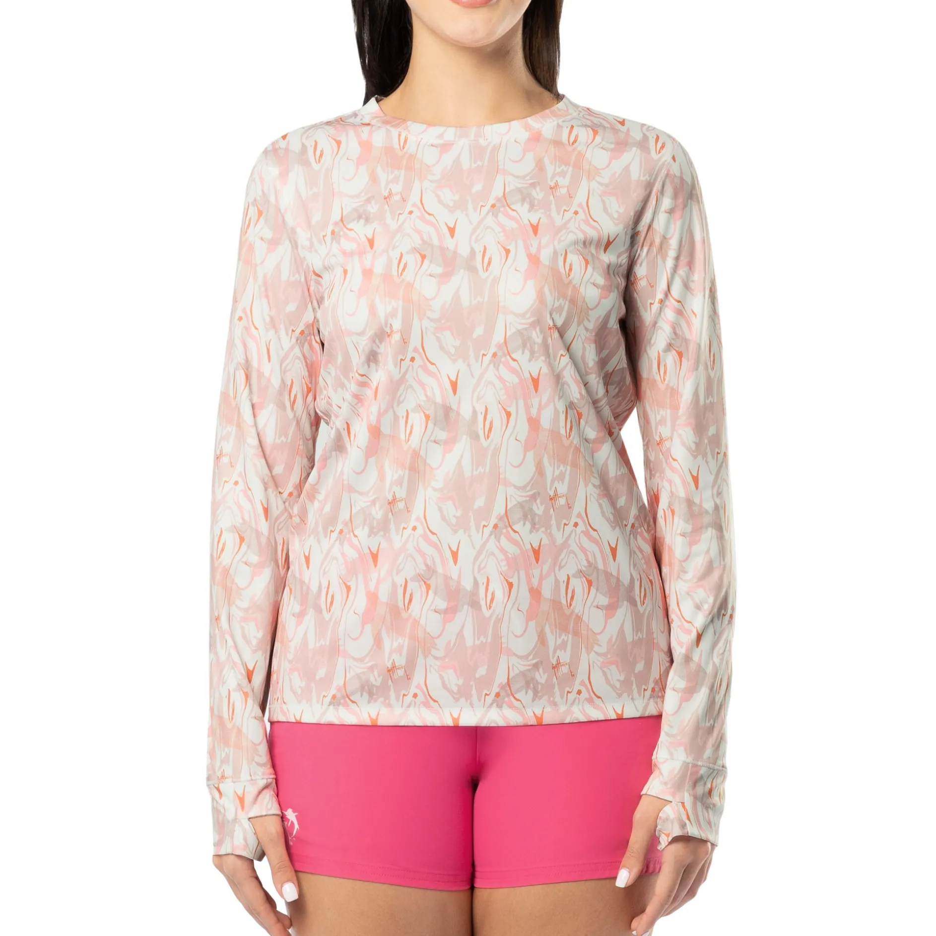 Ladies Marble Turtles Long Sleeve Sun Protection Top
