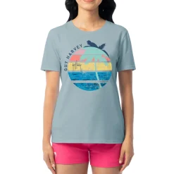 Ladies Palm and Sun Short Sleeve Crew Neck T-Shirt
