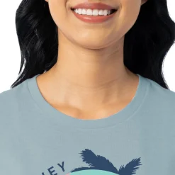 Ladies Palm and Sun Short Sleeve Crew Neck T-Shirt