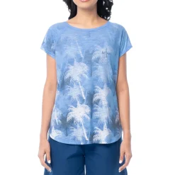 Ladies Palm Springs Short Sleeve Poly/Rayon Slub Top