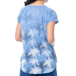 Ladies Palm Springs Short Sleeve Poly/Rayon Slub Top