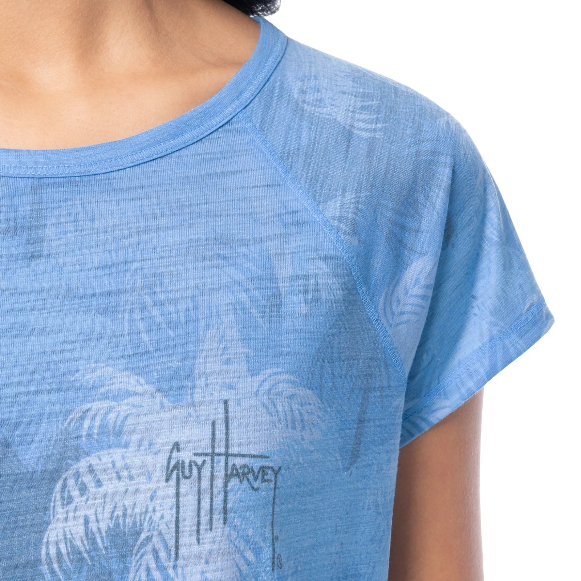 Ladies Palm Springs Short Sleeve Poly/Rayon Slub Top