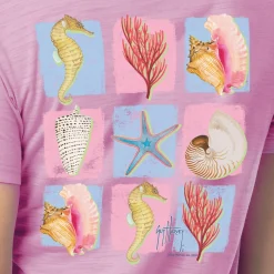 Ladies Sea Species Relaxed V-Neck Top