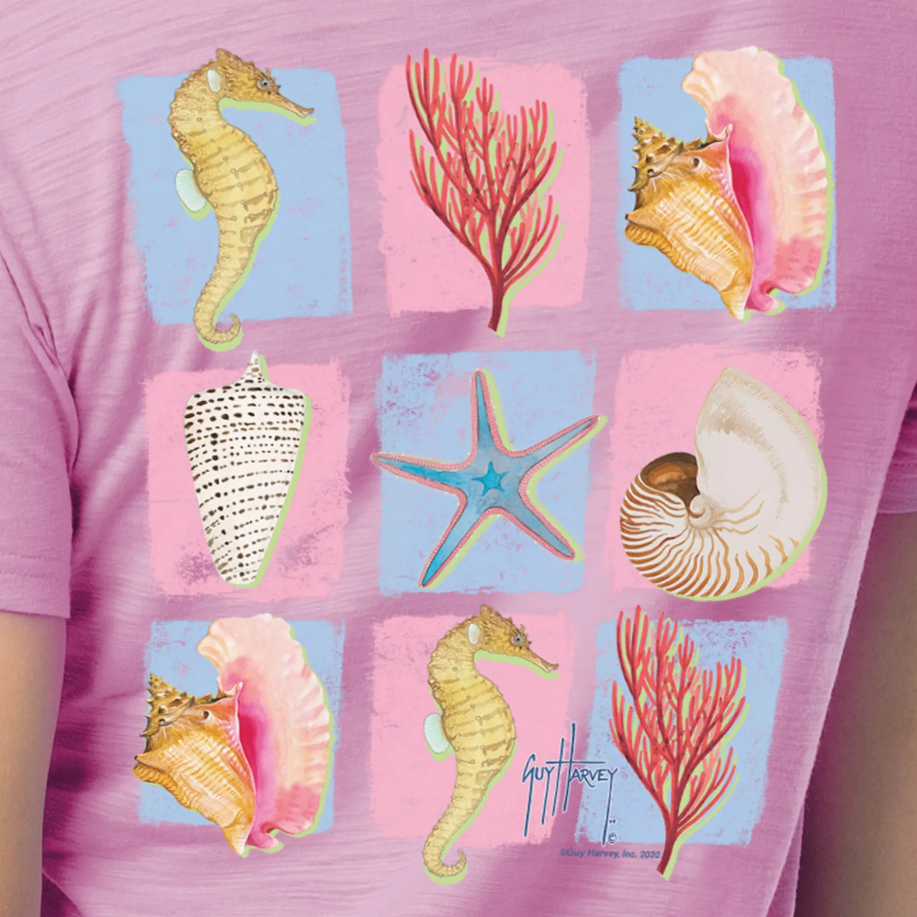 Ladies Sea Species Relaxed V-Neck Top