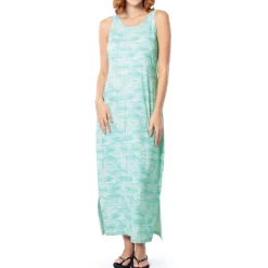 Ladies Shell Wave Maxi Dress