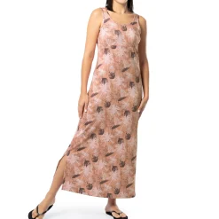 Ladies Tonal Palm Maxi Dress