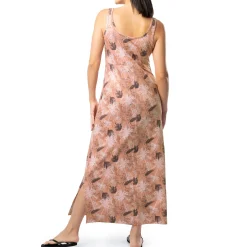Ladies Tonal Palm Maxi Dress