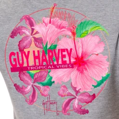 Ladies Tropical Vibes Short Sleeve V-Neck T-Shirt