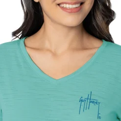 Ladies Vintage GH Relaxed V-Neck Top