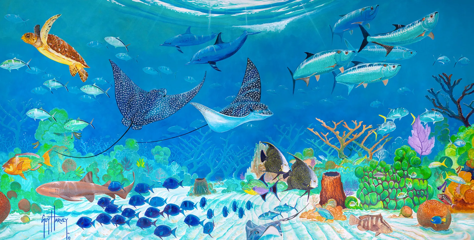 "Living Reef" Aluminum Art