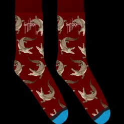 Maroon Gator Socks