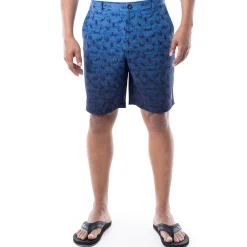 Mens 9" Marlin Seas Printed Hybrid Performance Short