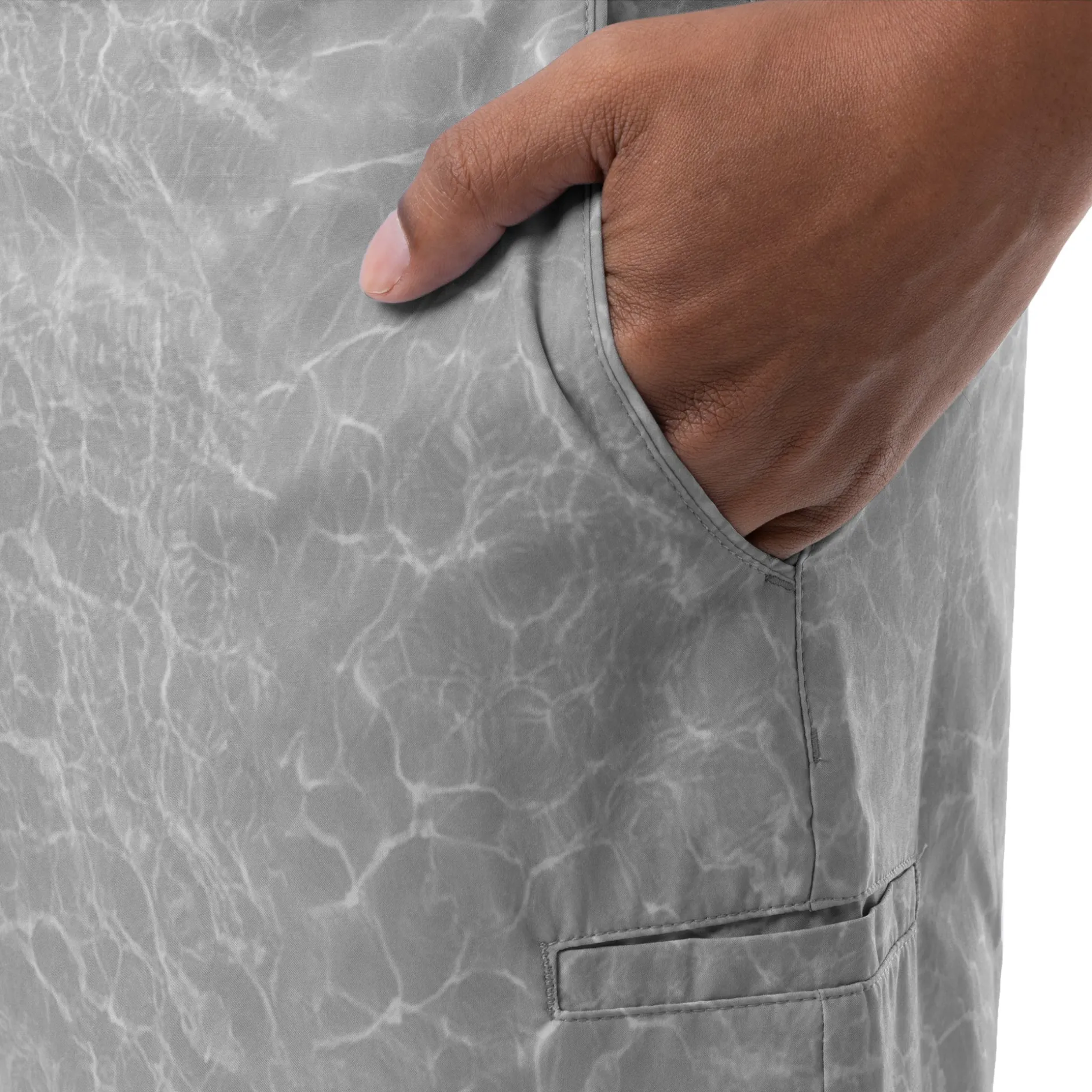 Mens 9" Shallow Printed Hybrid Short