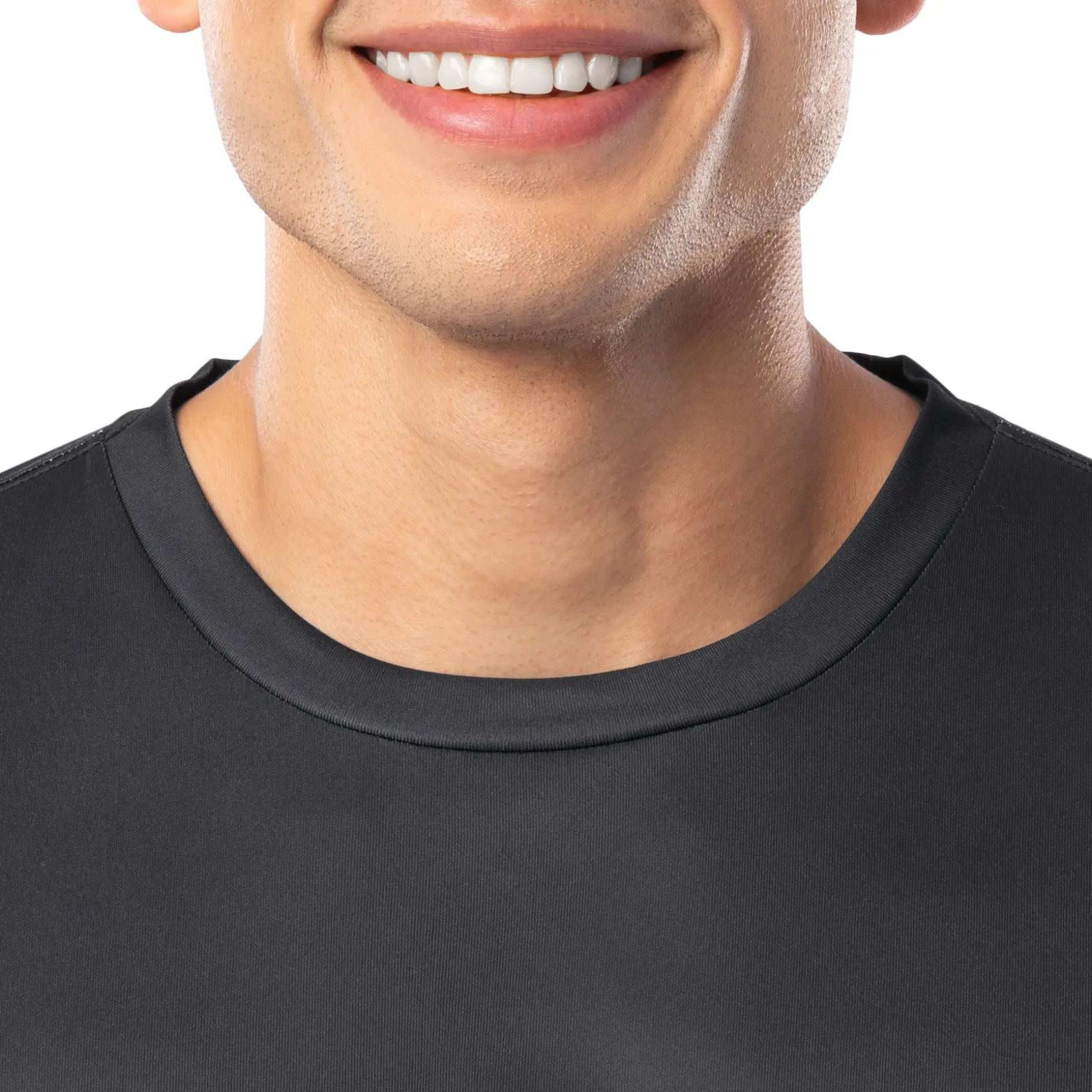 Men's Adrift Black Performance Sun Protection Top