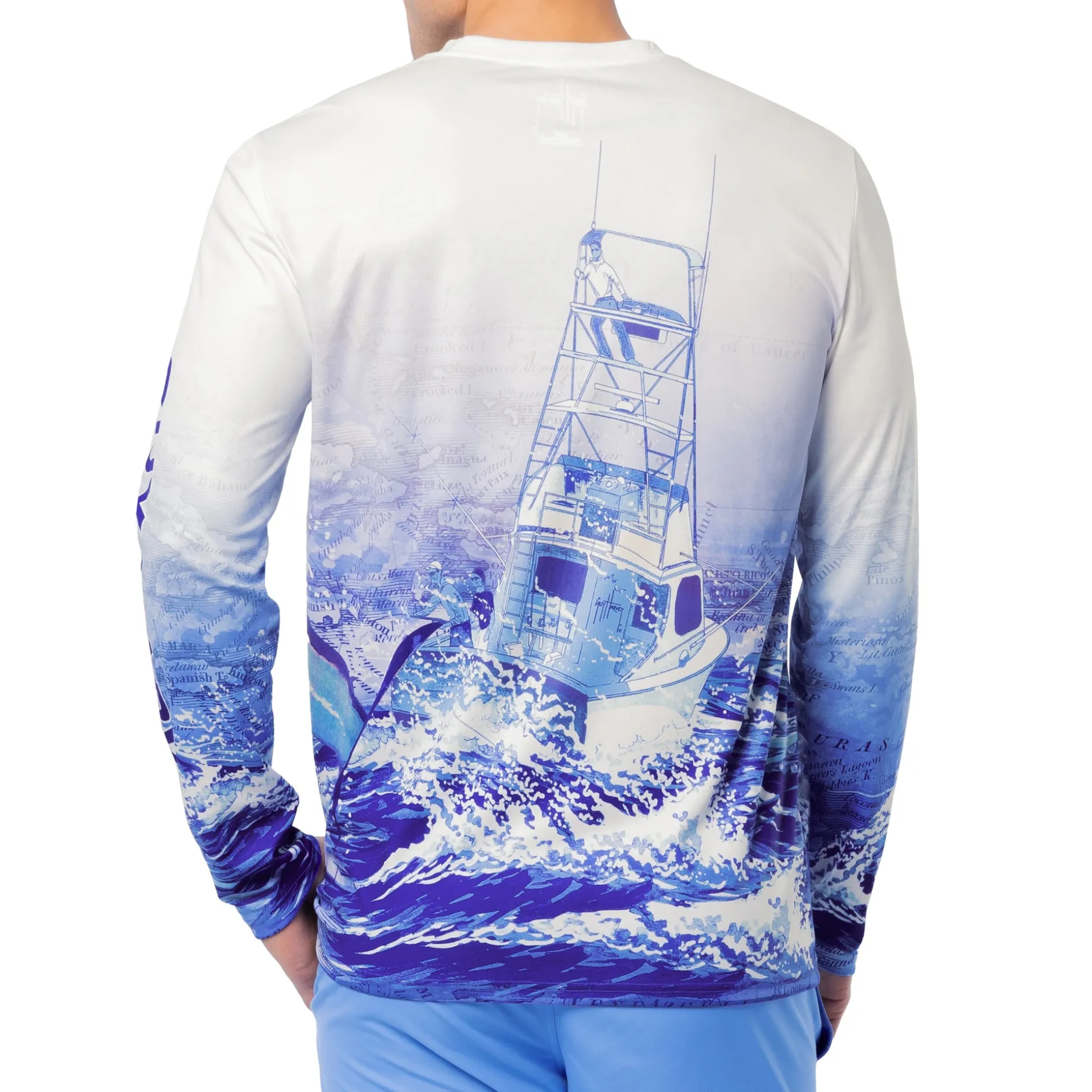Men's Atlantic White Performance Sun Protection Top
