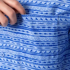 Men's Bait Stripes Performance Fishing Shirt