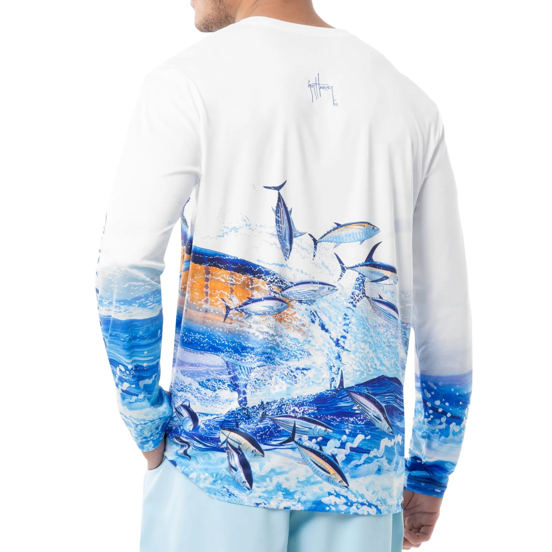 Men's Big Blue Long Sleeve Performance Shirt