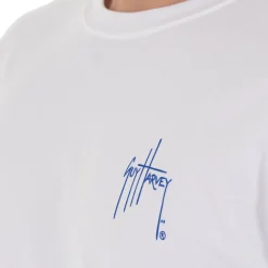 Men's Blue Hawaiian Long Sleeve T-Shirt