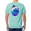 Men's Blue Hawaiian Short Sleeve T-Shirt