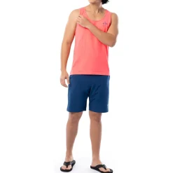 Men's Blue Hawaiian Tank Top